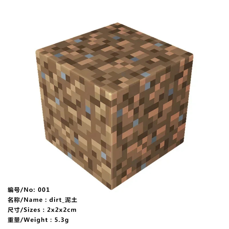 5pcs Magnetic Cube Blocks – Minecraft-Inspired Puzzle Toy Set