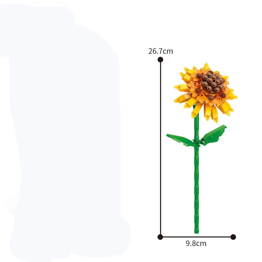 13 Styles Flower Building Blocks – DIY Rose & Tulip Home Ornaments