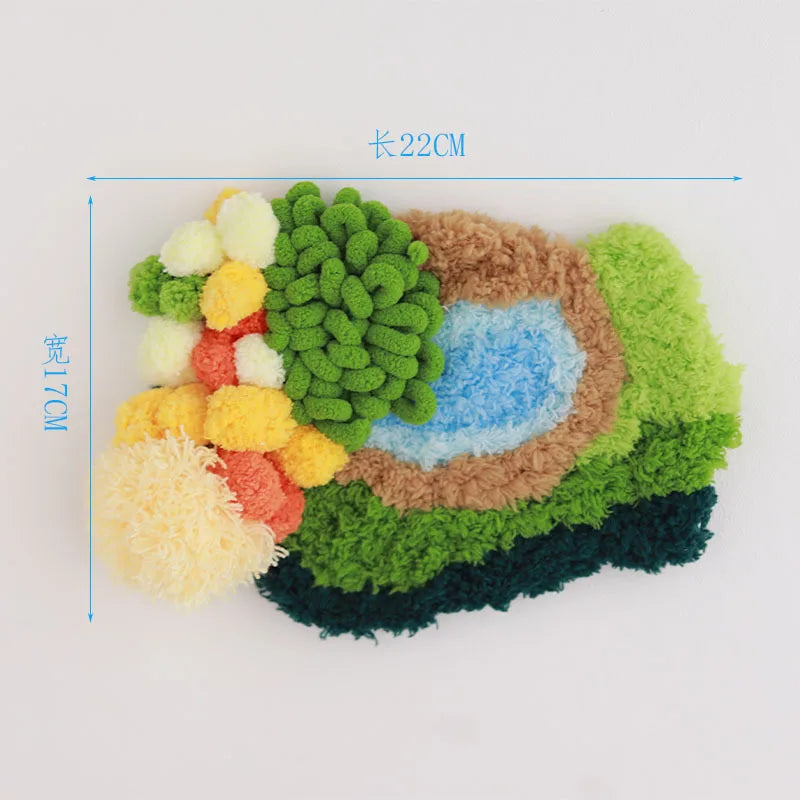 Latch Hook Coaster Kit – DIY Yarn Craft for Adults & Beginners
