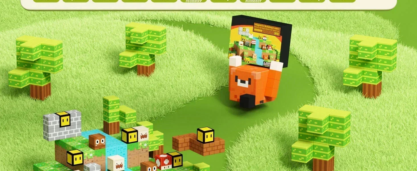 Magnetic Building Block Cube Set – STEM Toy for Kids 3+