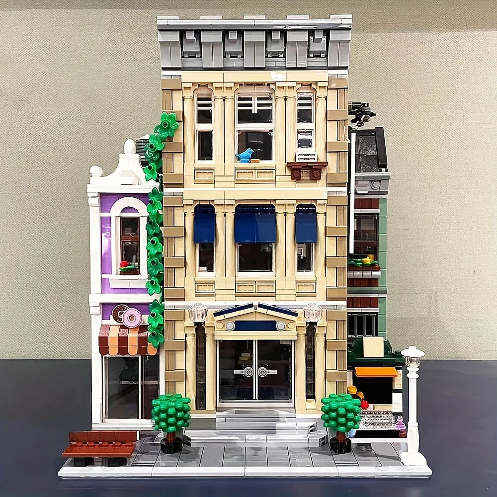 Creatoring Expert Brick Bank & Detective MOC – Street View Building Blocks
