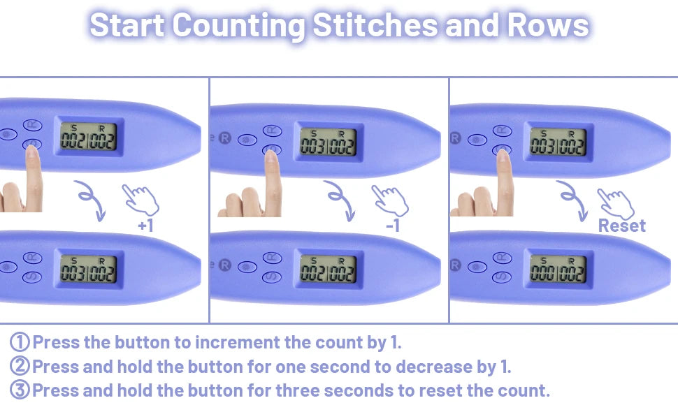 12pcs Lighted Crochet Hook Set – Ergonomic Kit with Counter