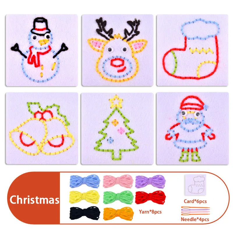 Children’s DIY Sewing Kit – Educational Felt Animal Craft Set