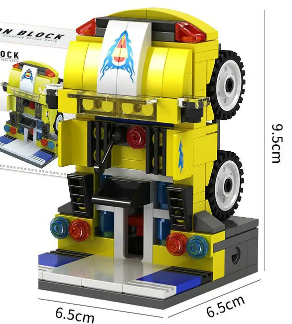 Mini City Street Snack Shop Blocks – Compatible Building Set