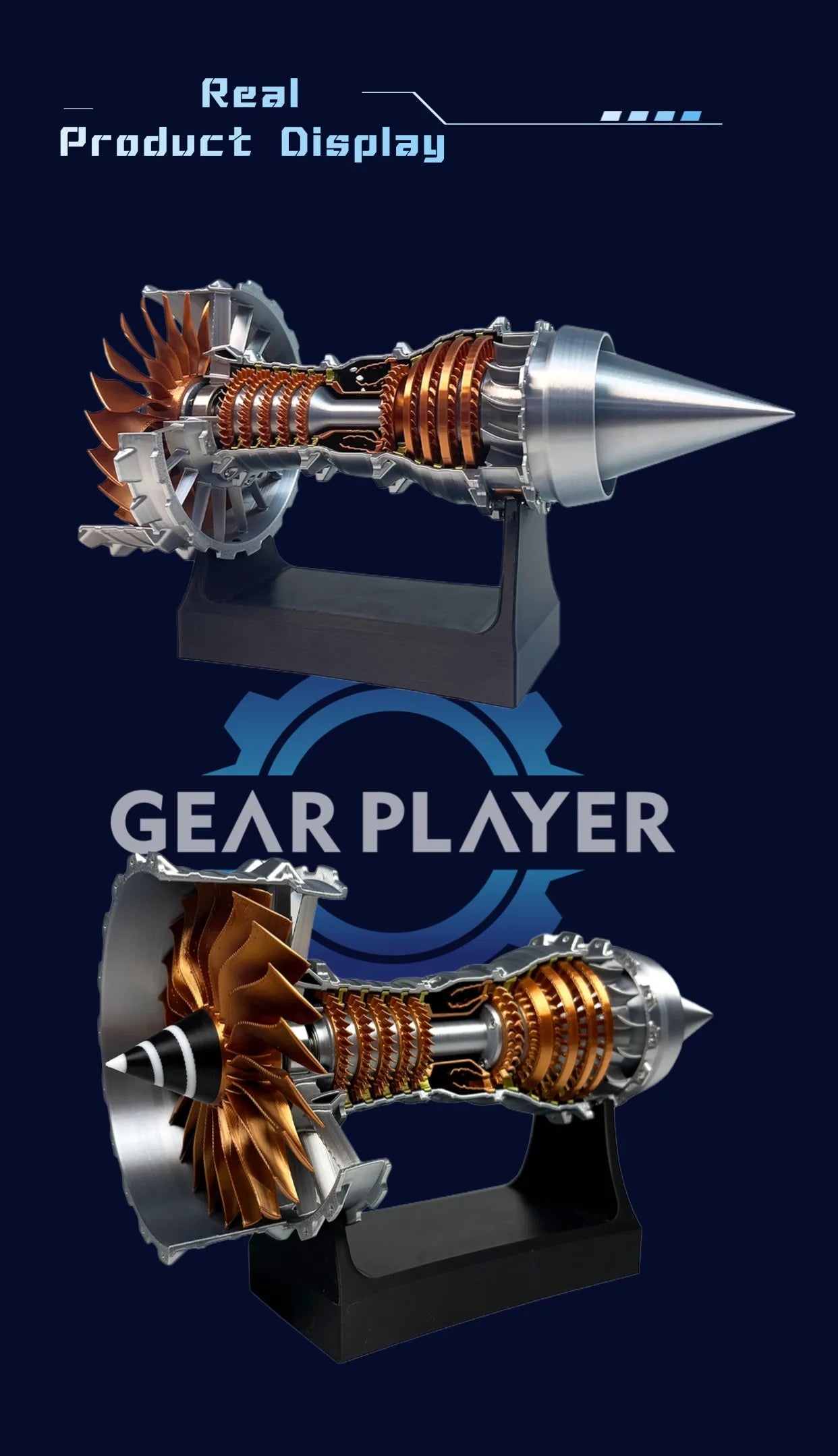 Turbofan Engine DIY Model – Educational Mechanical Aircraft Kit