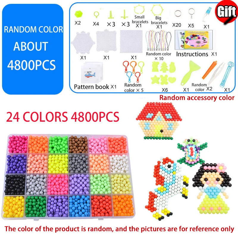 Magic Water Fuse Beads Set – DIY Craft & Sensory Toy Kit