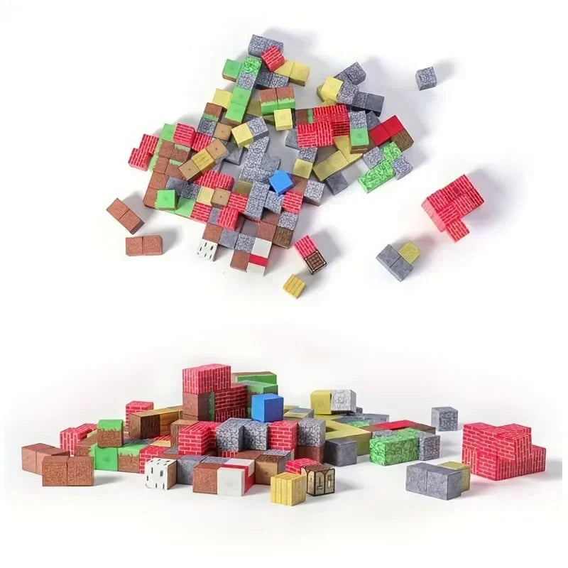 5pcs Magnetic Cube Blocks – Minecraft-Inspired Puzzle Toy Set
