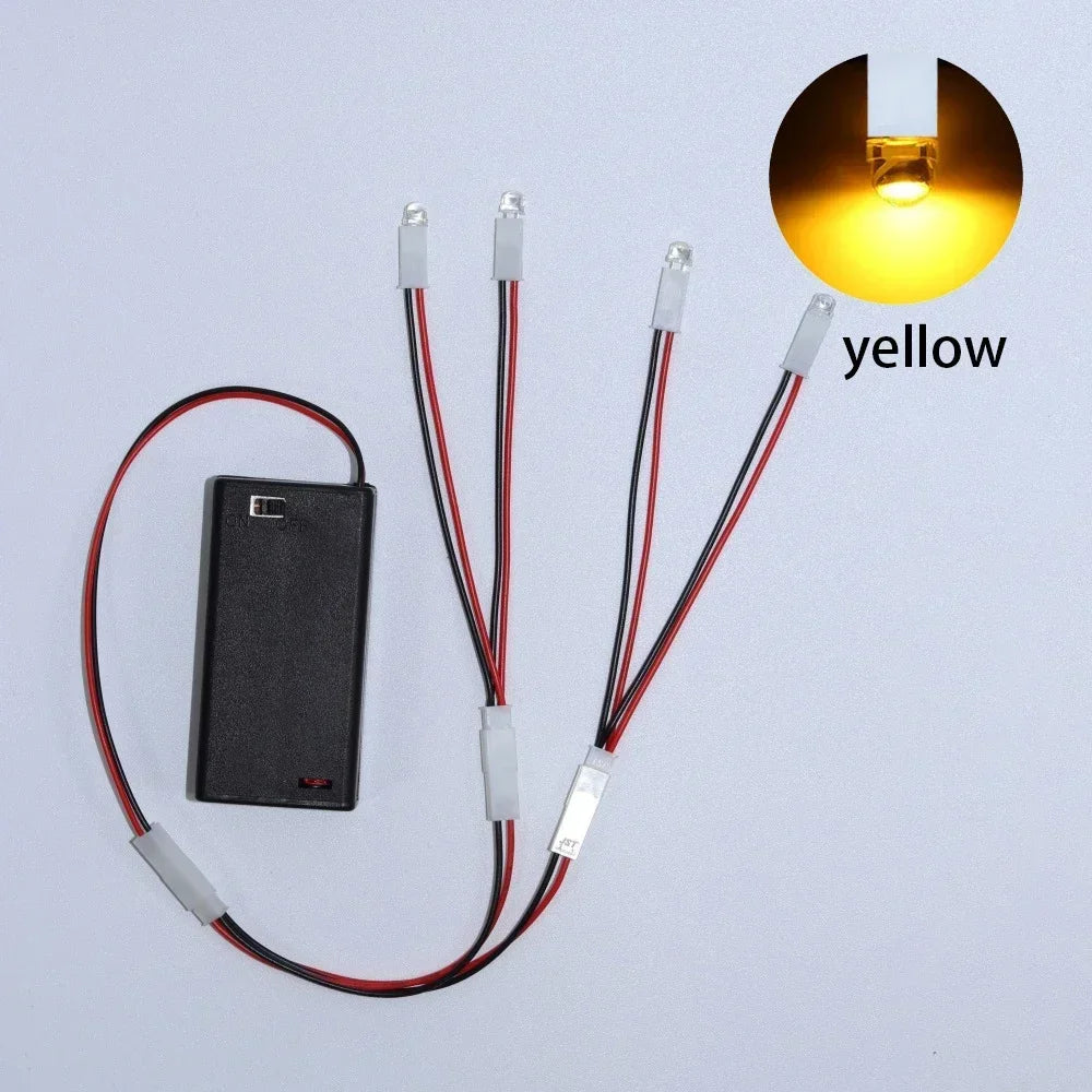 LED Mini Night Light – Battery-Powered DIY Model Lamp