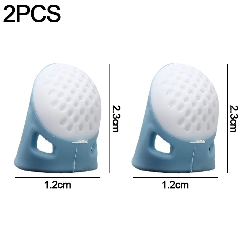 Silicone Thimble Finger Protectors – Anti-Slip Sewing Covers