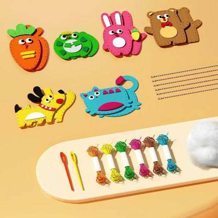 Children’s DIY Sewing Kit – Educational Felt Animal Craft Set