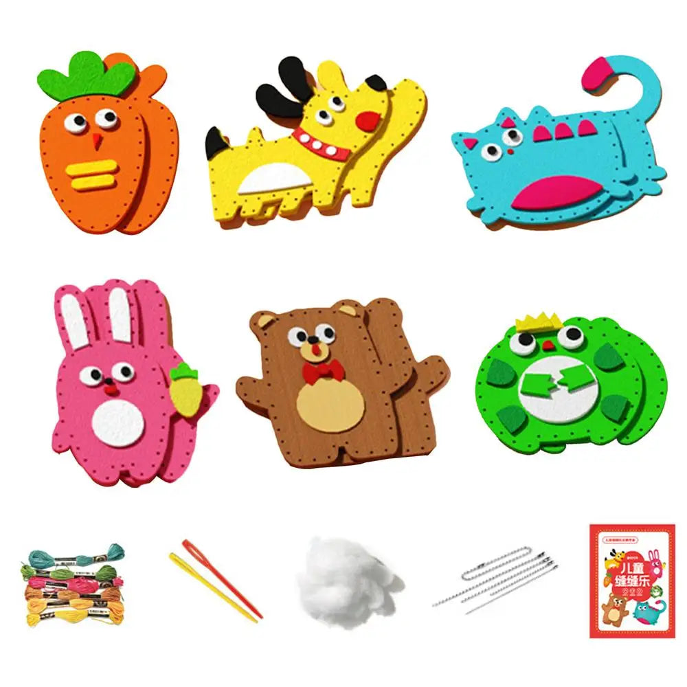 Children’s DIY Sewing Kit – Educational Felt Animal Craft Set