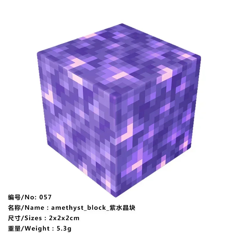 5pcs Magnetic Cube Blocks – Minecraft-Inspired Puzzle Toy Set