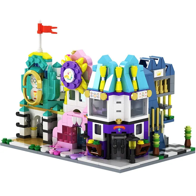 Mini City Street Snack Shop Blocks – Compatible Building Set