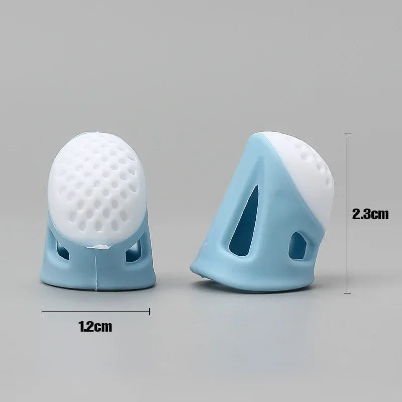 Silicone Thimble Finger Protectors – Anti-Slip Sewing Covers