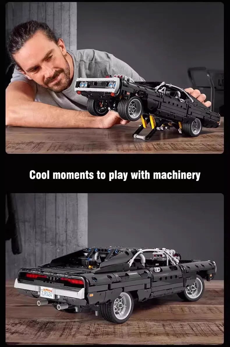 1077pcs Technical Racing Car Model – Collector’s DIY Build Set