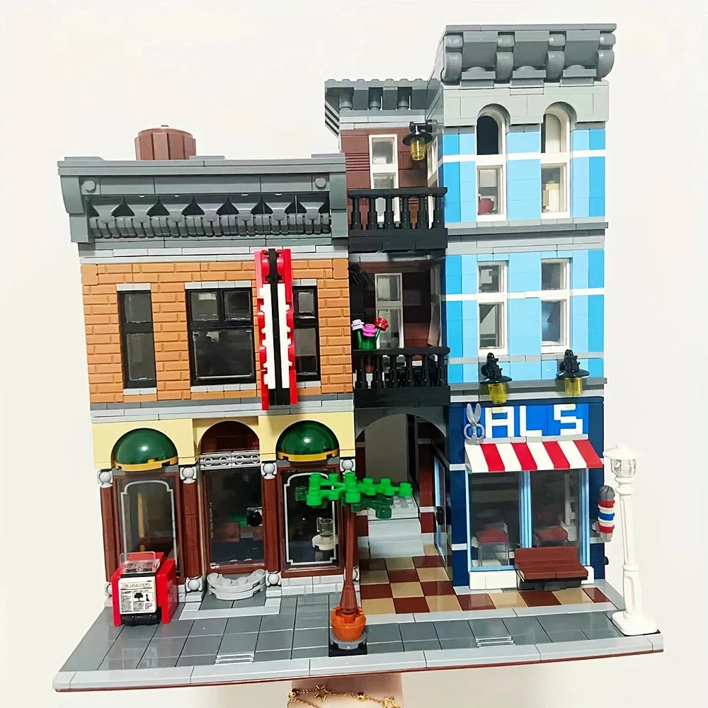 Creatoring Expert Brick Bank & Detective MOC – Street View Building Blocks