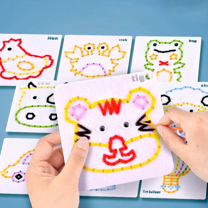 Children’s DIY Sewing Kit – Educational Felt Animal Craft Set