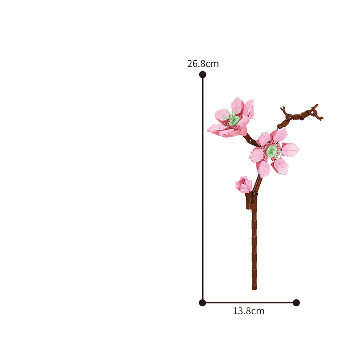 13 Styles Flower Building Blocks – DIY Rose & Tulip Home Ornaments