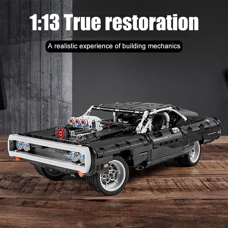 1077pcs Technical Racing Car Model – Collector’s DIY Build Set
