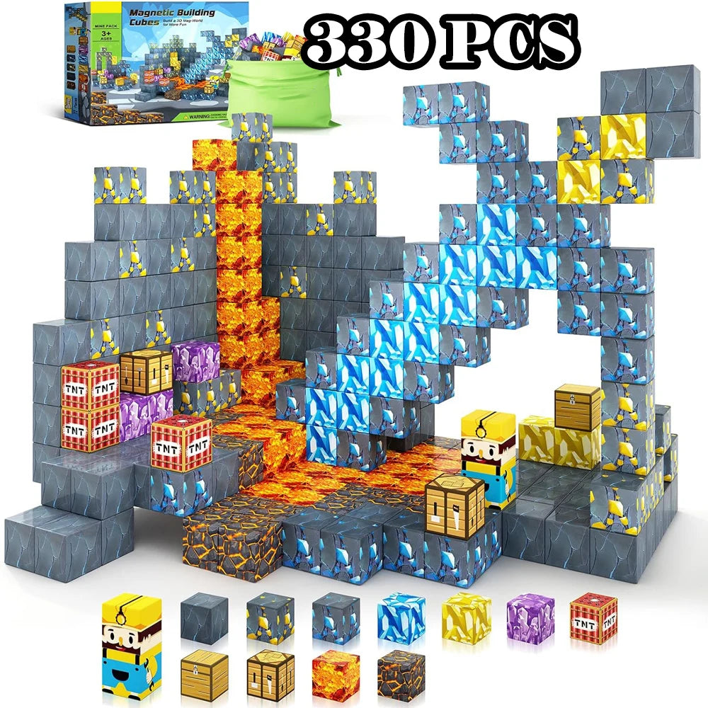 Magnetic Building Block Cube Set – STEM Toy for Kids 3+