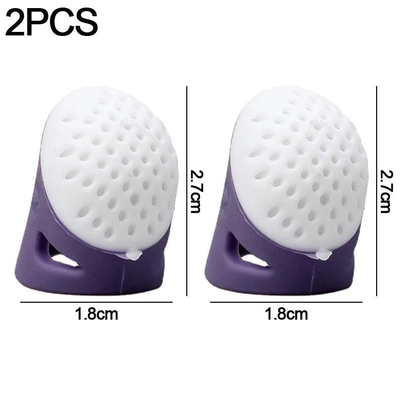 Silicone Thimble Finger Protectors – Anti-Slip Sewing Covers
