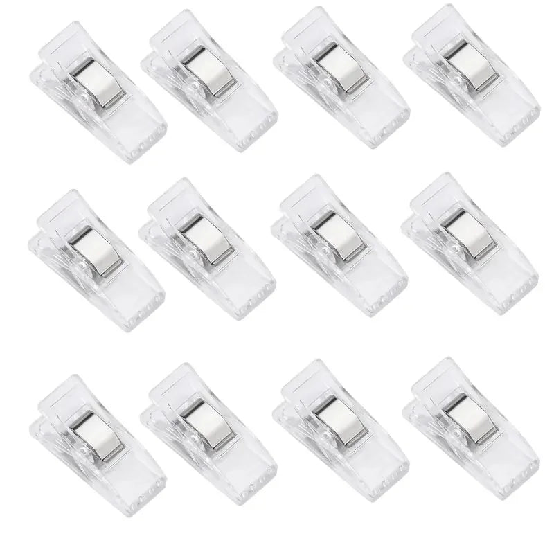 10-50pcs Multipurpose Sewing Clips – Plastic Craft & Quilting Clamps