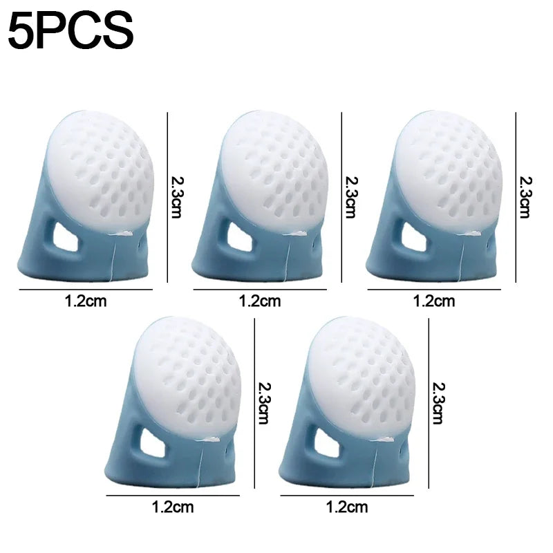 Silicone Thimble Finger Protectors – Anti-Slip Sewing Covers