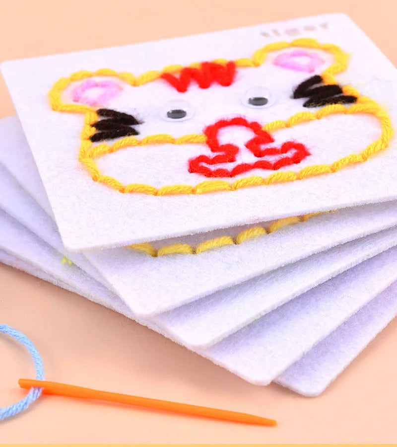 Children’s DIY Sewing Kit – Educational Felt Animal Craft Set