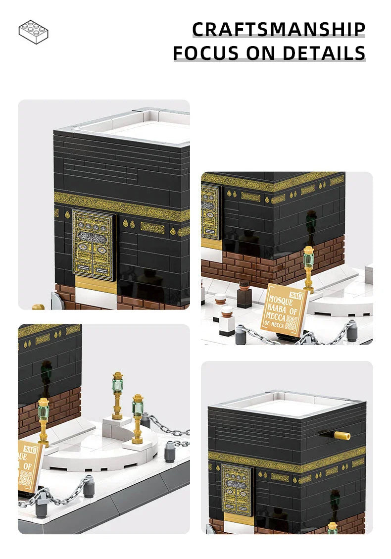 Mecca Mosque & Kaaba Architecture Blocks – Educational Model Set