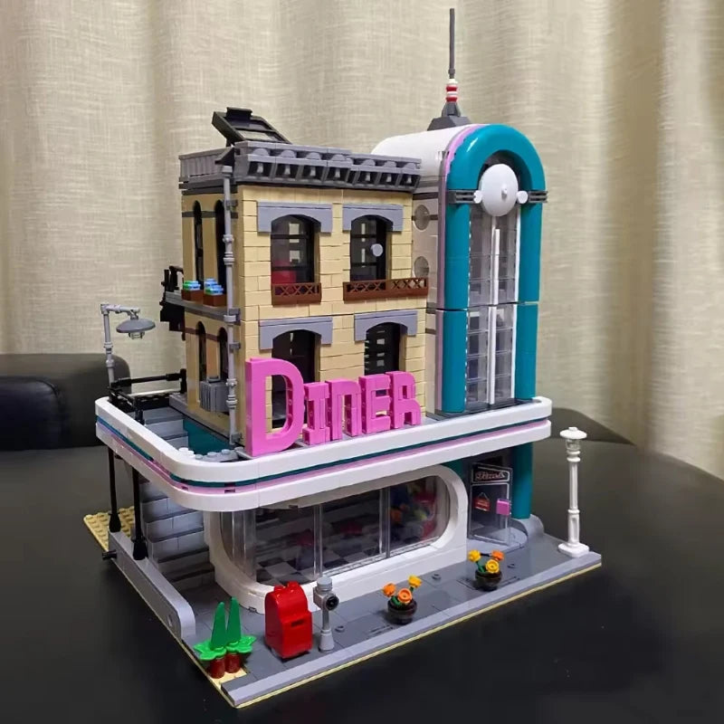 Creatoring Expert Brick Bank & Detective MOC – Street View Building Blocks