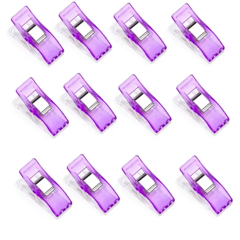 10-50pcs Multipurpose Sewing Clips – Plastic Craft & Quilting Clamps