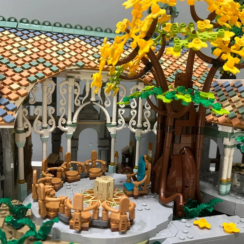 6167PCS Valley Castle Building Blocks – MOC Street Series Model Set
