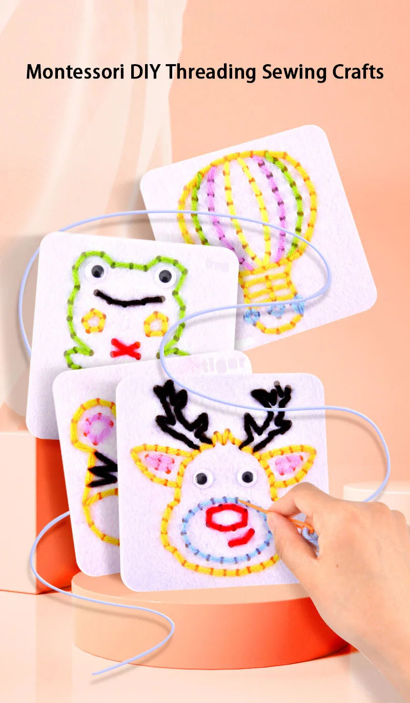 Children’s DIY Sewing Kit – Educational Felt Animal Craft Set