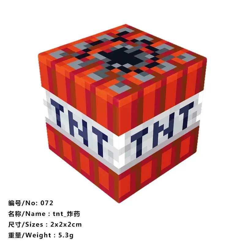 5pcs Magnetic Cube Blocks – Minecraft-Inspired Puzzle Toy Set