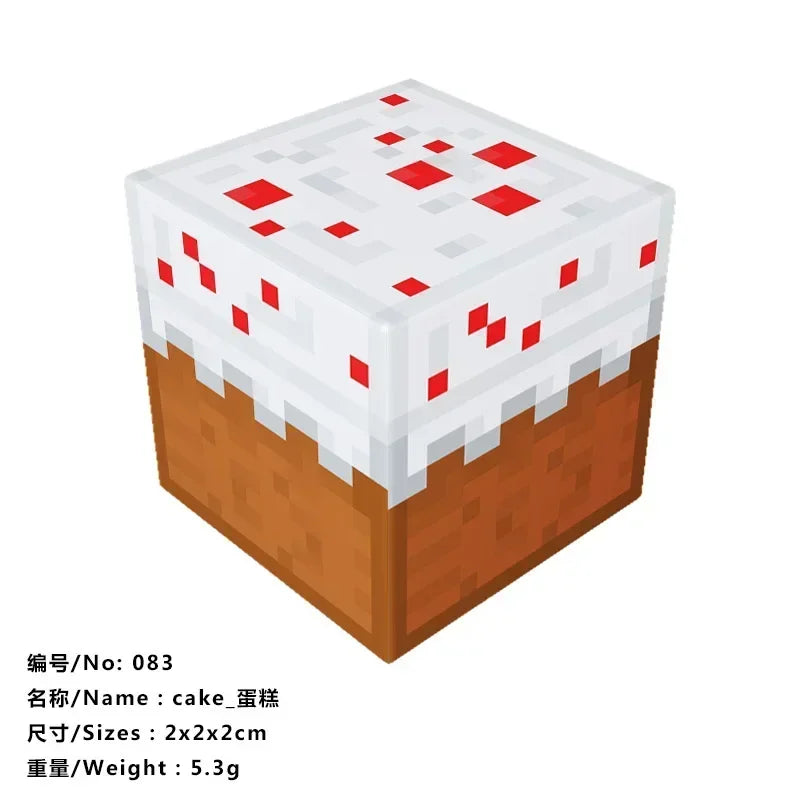 5pcs Magnetic Cube Blocks – Minecraft-Inspired Puzzle Toy Set