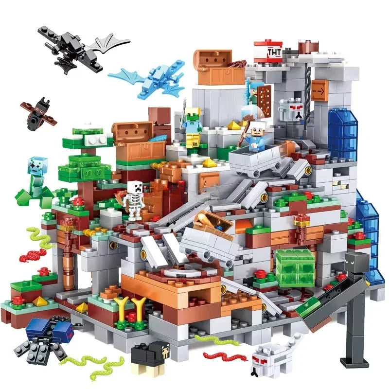 1315PCS Mountain Cave Building Blocks