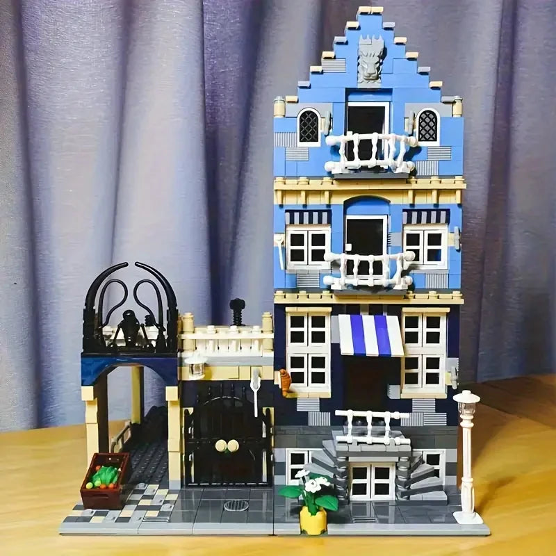 Creatoring Expert Brick Bank & Detective MOC – Street View Building Blocks