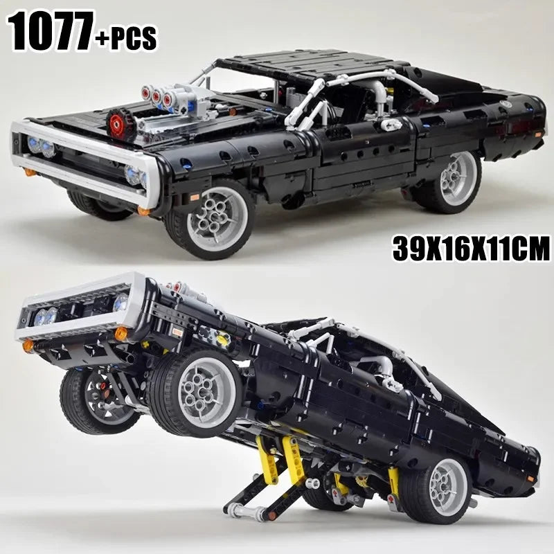 1077pcs Technical Racing Car Model – Collector’s DIY Build Set