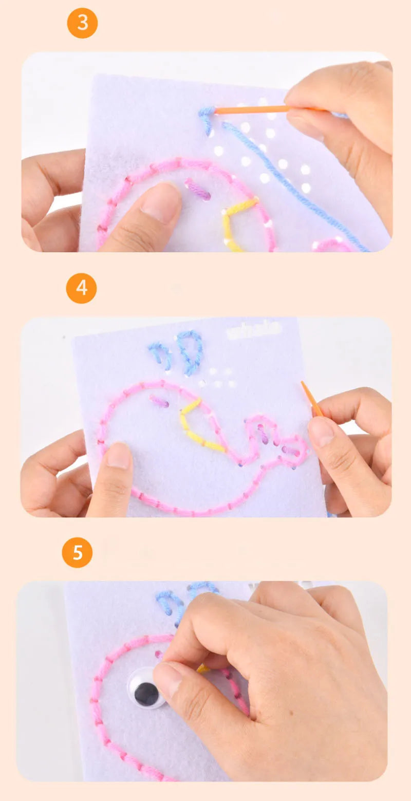 Children’s DIY Sewing Kit – Educational Felt Animal Craft Set