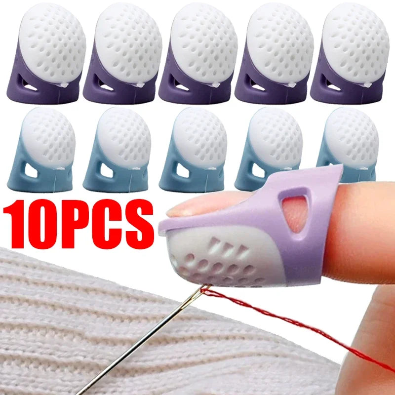 Silicone Thimble Finger Protectors – Anti-Slip Sewing Covers