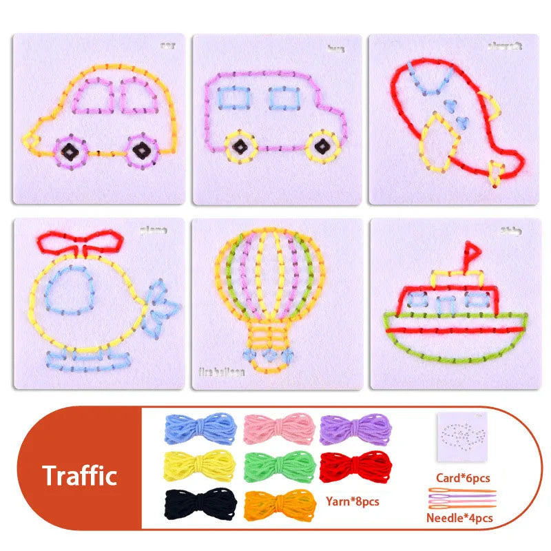 Children’s DIY Sewing Kit – Educational Felt Animal Craft Set