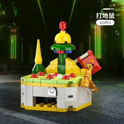 Mini City Street Snack Shop Blocks – Compatible Building Set