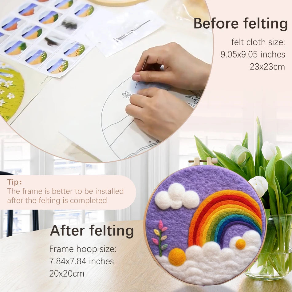 DIY Wool Felting Painting Ki