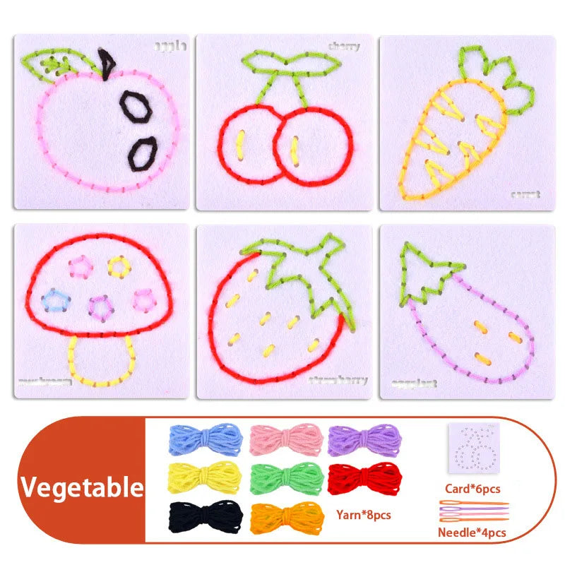 Children’s DIY Sewing Kit – Educational Felt Animal Craft Set