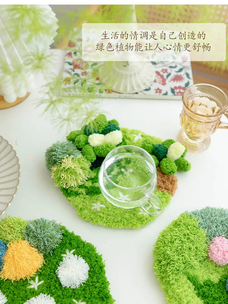 Latch Hook Coaster Kit – DIY Yarn Craft for Adults & Beginners