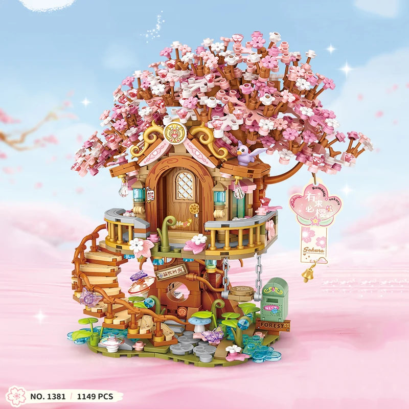Street View Building Block Set – Mini Shops & Tea House Models
