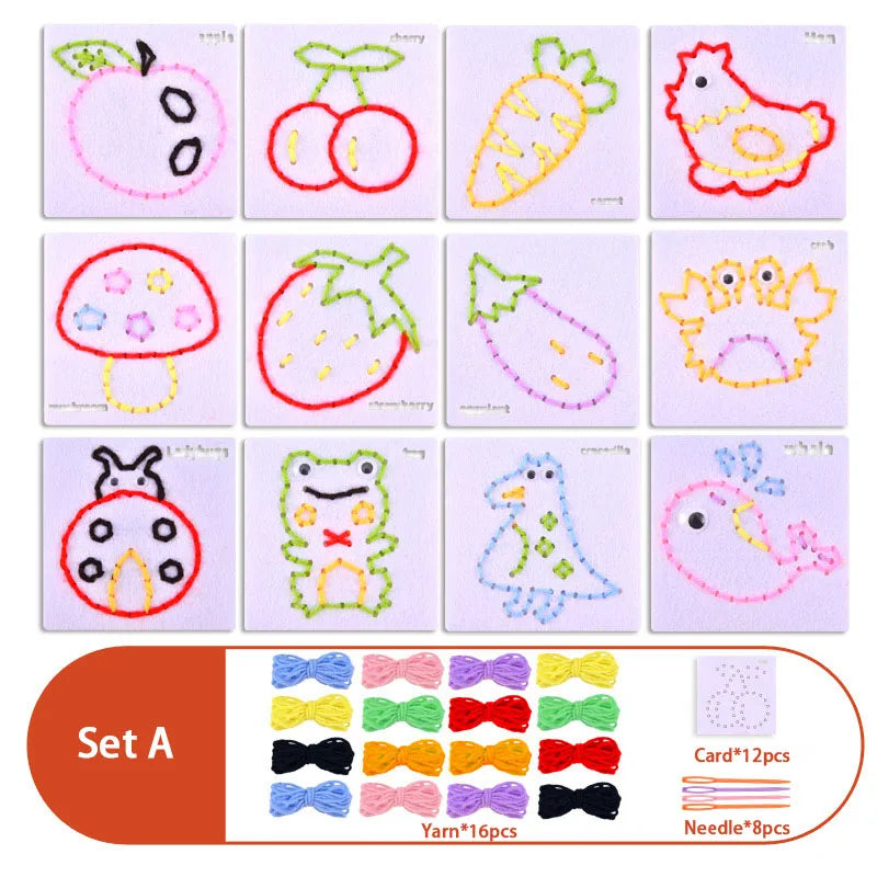 Children’s DIY Sewing Kit – Educational Felt Animal Craft Set