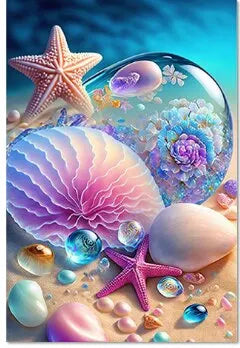 Starfish 5D Diamond Painting – Fantasy Seaside Mosaic Kit