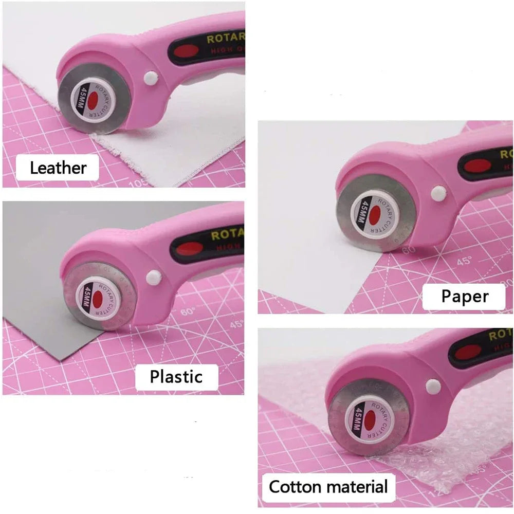 45mm Rotary Cutter Set – 5 Blades + Clips & Marker
