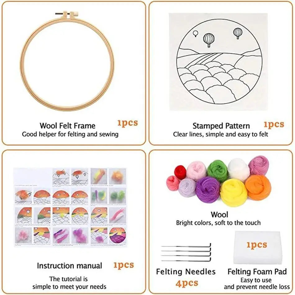 DIY Wool Felting Painting Ki